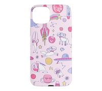 Carcasa para iPhone 15 Plus Astronauta Narval Mapache Unicornio UFO Ciencia ficción Nave Espacial Galaxia