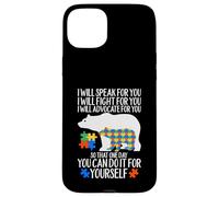 Carcasa para iPhone 15 Plus Autismo Mama Bear I Will Speak Fight Advocate For You