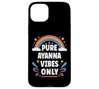Carcasa para iPhone 15 Plus Ayanna Vibes Only Cute Retro Girls Ayanna Name