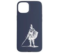 Carcasa para iPhone 15 Plus Azul Marino - Guerrero Espada y Escudo Caballero