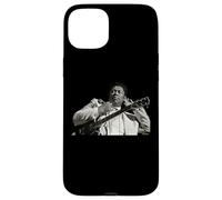 Carcasa para iPhone 15 Plus B.B. Rey del Blues y Guitarra Lucille por Dick Barnatt