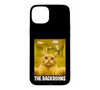 Carcasa para iPhone 15 Plus Backrooms Cat Selfie: Horror Espacial Espeluznante liminal