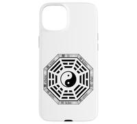 Carcasa para iPhone 15 Plus Bagua Espejo Feng Shui Diseño Yin/Yang Ocho Trigramas Símbolo