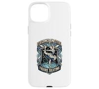 Carcasa para iPhone 15 Plus Bailando sobre Hielo Patinaje artístico Elegancia de Acero