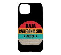 Carcasa para iPhone 15 Plus Baja California Sur México Retro Vintage Baja California Sur