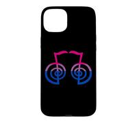 Carcasa para iPhone 15 Plus Bandera Bisexual Kriya Reiki Símbolo Yoga Espiritual