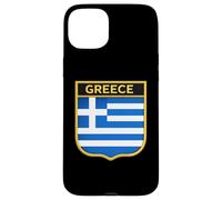 Carcasa para iPhone 15 Plus Bandera de Grecia - Escudo de Armas Griego