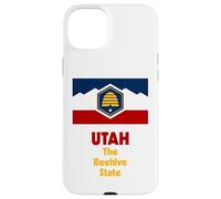 Carcasa para iPhone 15 Plus Bandera del Estado de Utah Pride Beehive State Flag Salt Lake City Souvenir