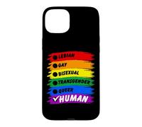 Carcasa para iPhone 15 Plus Bandera Humana LGBT del Mes del Orgullo Gay, Bandera del Orgullo Gay