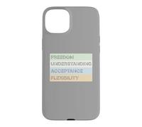 Carcasa para iPhone 15 Plus Bandera sin Etiqueta sin Etiqueta LGBTQ+ Mes del Orgullo Identidad de género