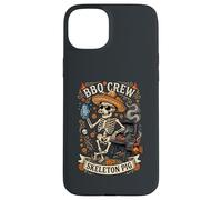 Carcasa para iPhone 15 Plus BBQ Crew Skeleton Pig Grill Beer Sombrero Gafas de Sol 1