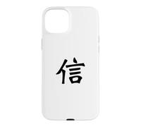 Carcasa para iPhone 15 Plus Belief Kanji - Caligrafía China Japonesa, diseño de fe
