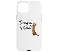 Carcasa para iPhone 15 Plus Bengal Cat Mom I Mama Family Pet Friend for Men Women