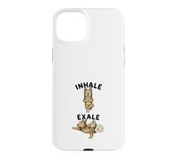 Carcasa para iPhone 15 Plus Berger Picard practicando Yoga inhalar - exale DIGOR Divertido
