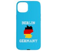 Carcasa para iPhone 15 Plus Berlín Alemania Vintage Alemania Bandera Mapa Diseño