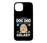 Carcasa para iPhone 15 Plus Best Dog Dad In The Galaxy Goldendoodle Puppy Dogs Lovers