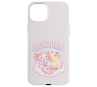 Carcasa para iPhone 15 Plus Besties Axolotl Capybara Bubble Tea Lindo Kawaii Anime Animal