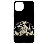 Carcasa para iPhone 15 Plus Bigfoot Alien Boy Adventure Sasquatch OVNI
