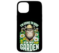 Carcasa para iPhone 15 Plus Bigfoot Gardener Hide In My Garden Flores de jardinería Divertidas