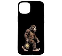 Carcasa para iPhone 15 Plus Bigfoot Linterna de Transporte Sasquatch Camping Aventura Nocturna