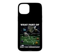 Carcasa para iPhone 15 Plus Billiards Physics Alien Nerd Pool Player