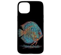 Carcasa para iPhone 15 Plus Blue Discus Fish Acuario Fishkeeper