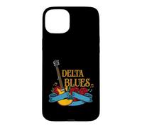 Carcasa para iPhone 15 Plus Blues Guitarrista y Fan de la música Rock o Delta Blues