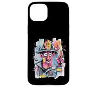 Carcasa para iPhone 15 Plus Bombero Graffiti Pop Hero Personaje Arte Gráfico Señalando