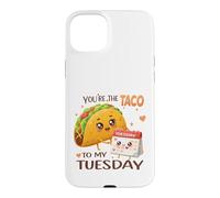 Carcasa para iPhone 15 Plus Bonito diseño gastronómico de You'Re The Taco To My Tuesday