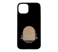 Carcasa para iPhone 15 Plus Bookworm Read The Book Boho Arch Line Art Illustration