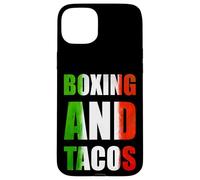 Carcasa para iPhone 15 Plus Boxing and Tacos Latinx The Mexican Style Boxing México