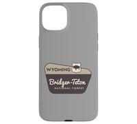 Carcasa para iPhone 15 Plus Bridger-Teton National Forest Wyoming Señal de Bienvenida Vacaciones