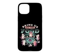 Carcasa para iPhone 15 Plus Bring Us All The Food Cat Seance Lindo Pentagram EduEly