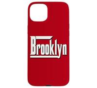 Carcasa para iPhone 15 Plus Brooklyn, Nueva York BKLYN Brooklyn | Testo Blanco