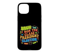 Carcasa para iPhone 15 Plus Bruh I Ganó la Elección Presidente de Clase 2024 Estudiante