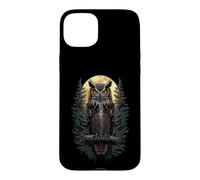 Carcasa para iPhone 15 Plus Búho Nocturnal Bird of Prey Silent Wise Spirit Hunter