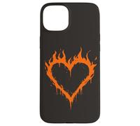 Carcasa para iPhone 15 Plus Burning Heart Y2K Grunge