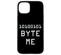 Carcasa para iPhone 15 Plus Byte Me Programación de Computadoras Humor