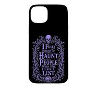 Carcasa para iPhone 15 Plus Calavera Sarcástica Asustar Personas Dark Humor Halloween