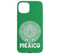 Carcasa para iPhone 15 Plus Calendario Azteca Futbol México Fútbol Fan Orgullo Mexicano 2026