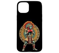 Carcasa para iPhone 15 Plus Calendario Guerrero Azteca de MMA Mexicano