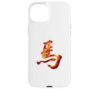 Carcasa para iPhone 15 Plus Caligrafía de Fuego de Personaje de Caballo Chino Antiguo