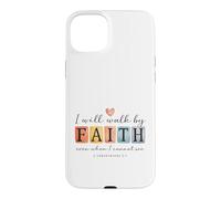 Carcasa para iPhone 15 Plus Caminaré por Faith Christian Bible Verse Design