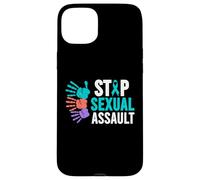 Carcasa para iPhone 15 Plus Camisa de Conciencia de Asalto Sexual: Detener el Asalto Sexual