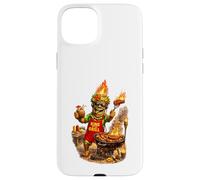 Carcasa para iPhone 15 Plus Camisa Tiki Man King of The Grill - Funny Island BBQ Tiki Art