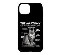 Carcasa para iPhone 15 Plus Camiseta Divertida del Coon de Maine | Anatomía del Maine