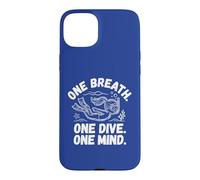 Carcasa para iPhone 15 Plus Camiseta Freediver: Un Aliento - Un Buceo, una Mente. Apnea
