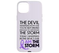 Carcasa para iPhone 15 Plus Cancer Warriors I Am The Storm, I Will Survive and Beat It