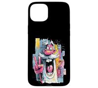 Carcasa para iPhone 15 Plus Cara gráfica Divertida de Carpintero con Graffiti Pop