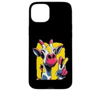 Carcasa para iPhone 15 Plus Cartel gráfico gráfico de Giraffe Peace Graffi con Personajes Pop